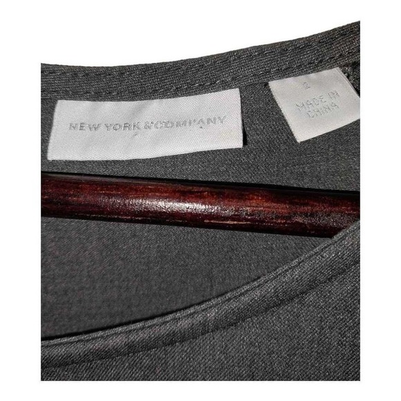 Cap sleeve gray dress by New York & Company.   Size 2 - Picture 3 of 3